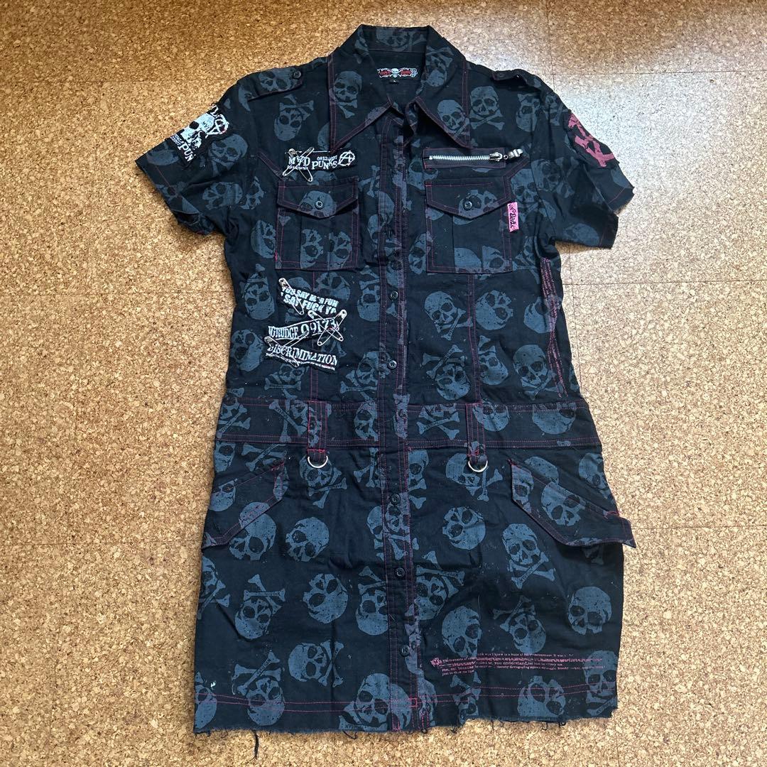 MAD PUNKS スカル ゴスロリドクロ ⭐︎ Lサイズ