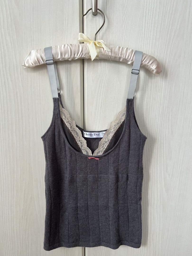 Christian Dior グレー キャミソール 38