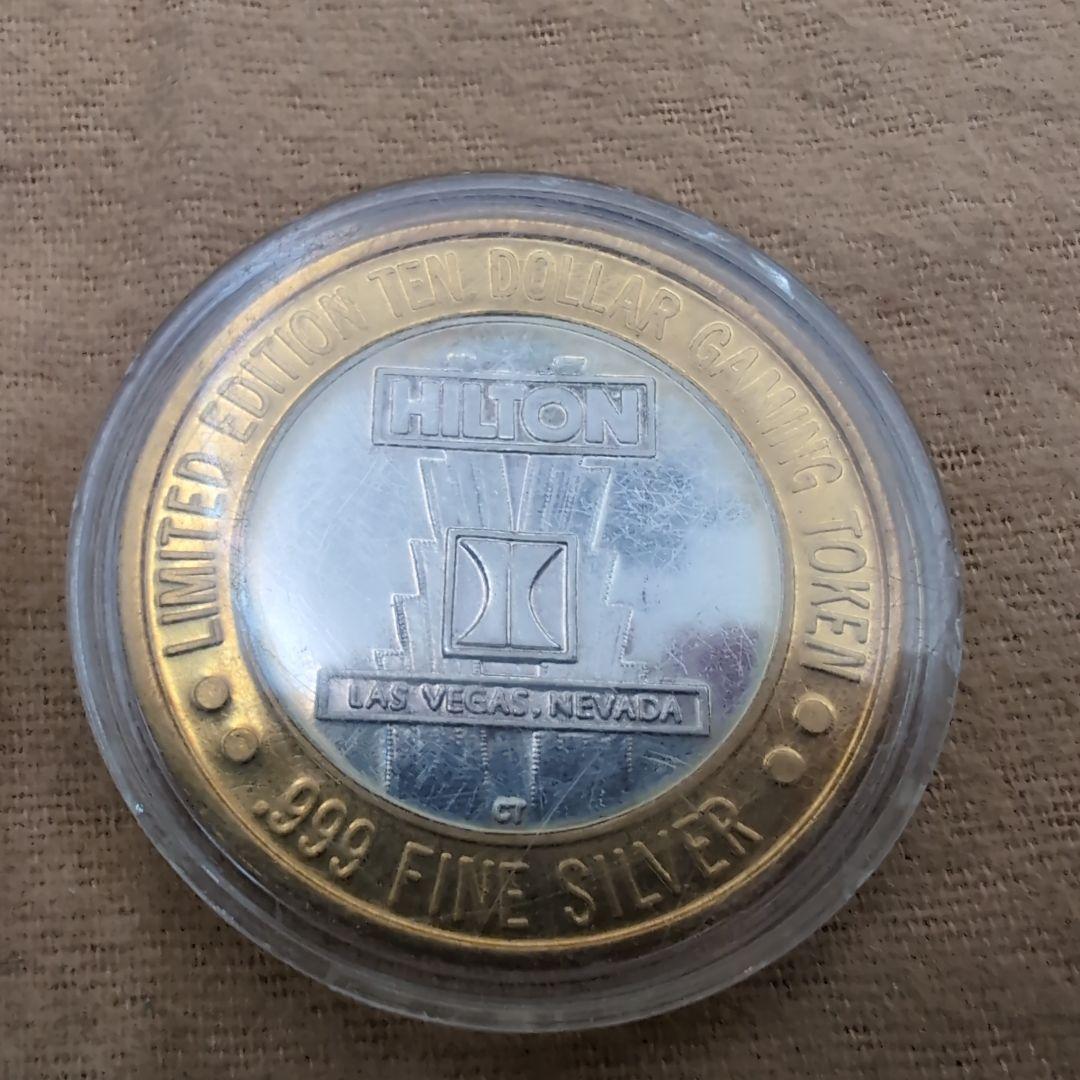 カジノトークン　ラスベガス　純銀製