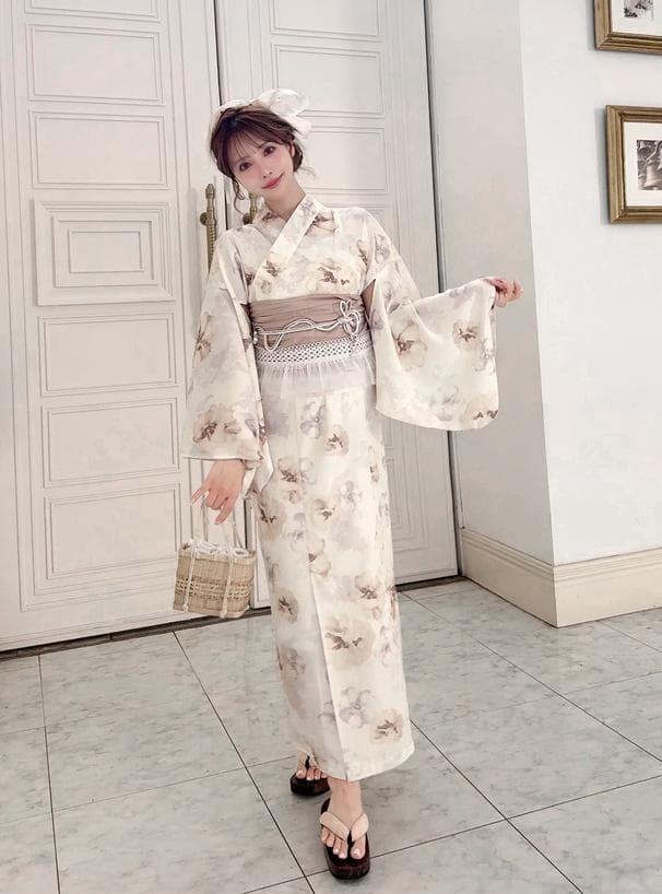 【新品即発送】GRL 3点セット2Way花柄セパレート浴衣[fy025]