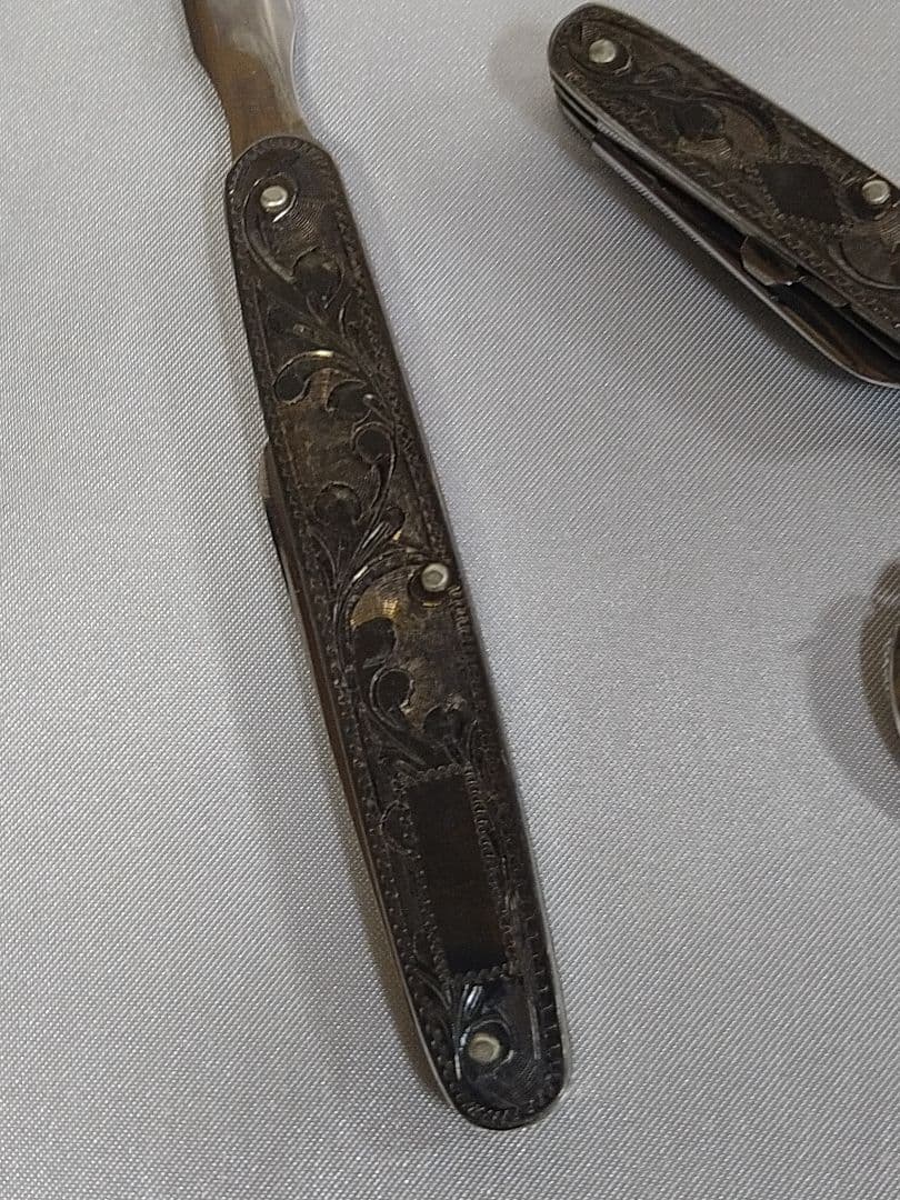 藤本ナイフ 東京ナイフ 純銀製 ペーパーナイフ ポケットナイフ 万能ナイフ