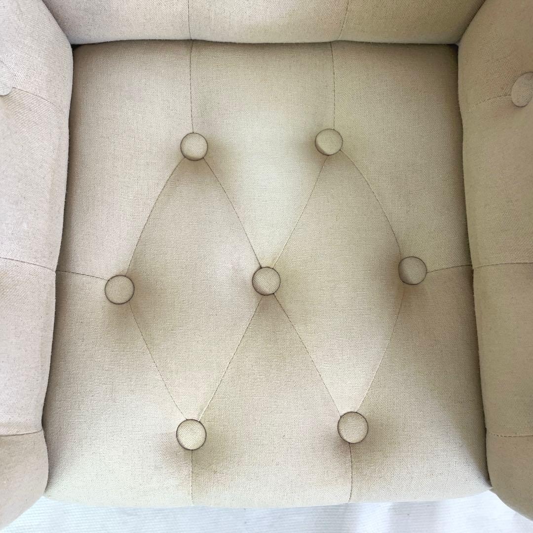 ZARA  KIDS ミニサイズソファ・リネン・アイボリー・ザラホーム