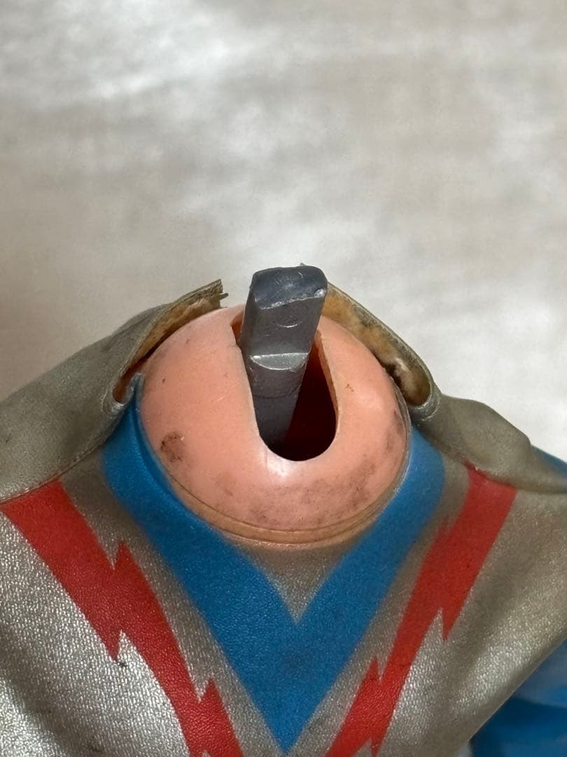 流星人間ゾーン ソフビ 中嶋製作所 当時物 約27cm 首部破損あり