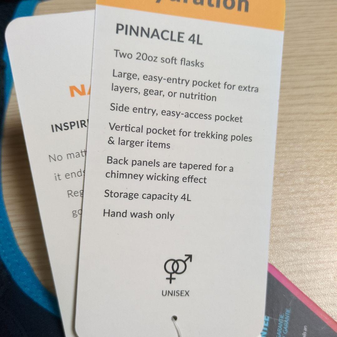 NATHAN ハイドレーションバッグ リュック ピナクル 4L(メンズ)