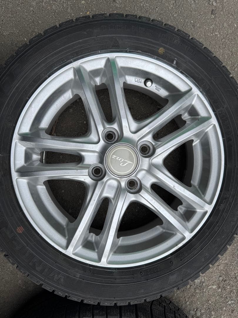 ①ノンノン 155/65R14 ダンロップ WM03 ホイール A0139