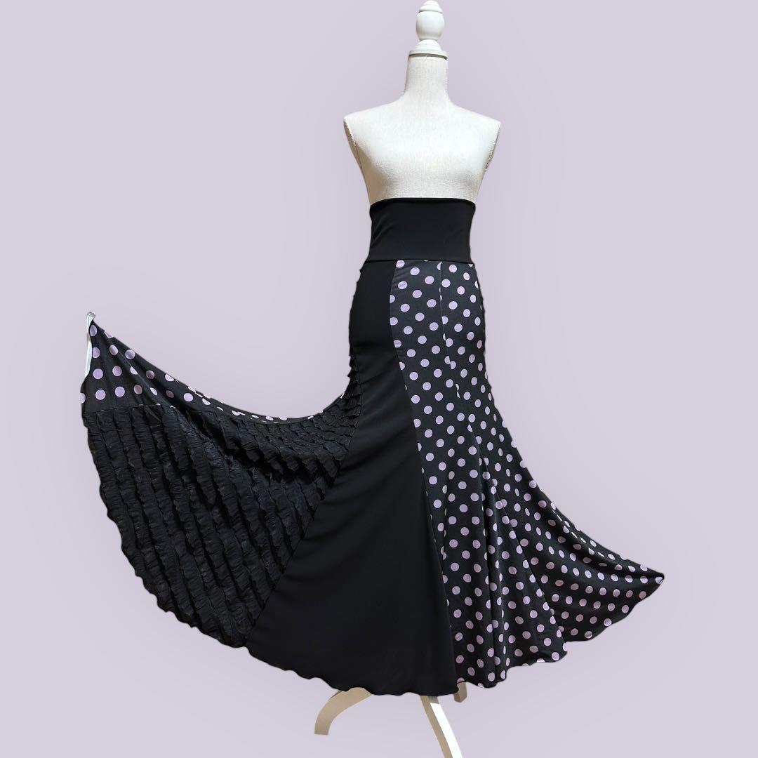 フラメンコ　エスカルゴファルダ　フリルリボンデザイン1点もの