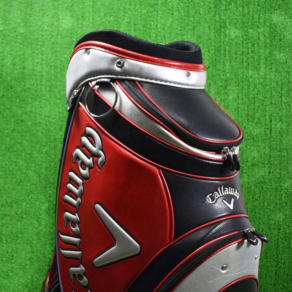 猿*星様 Callaway/キャロウェイ ゴルフ キャディバッグ【赤/黒】９型