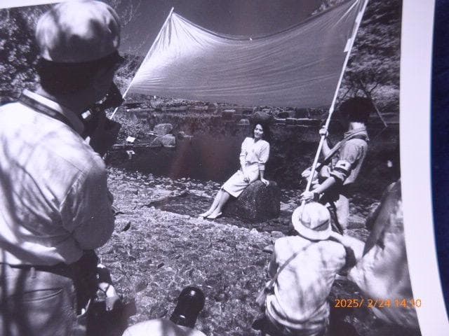 野上透のヴィンテージ　オリジナルプリントです。「撮影会の一シーン」です。