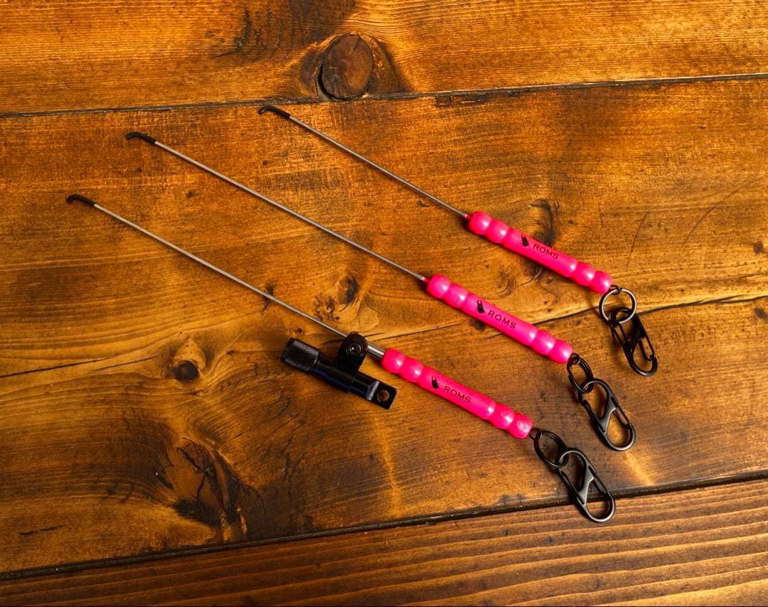 クワガタ採集セット　蛍光ピンク　オリジナル掻き出し棒　デジタルノギス　採集ケース