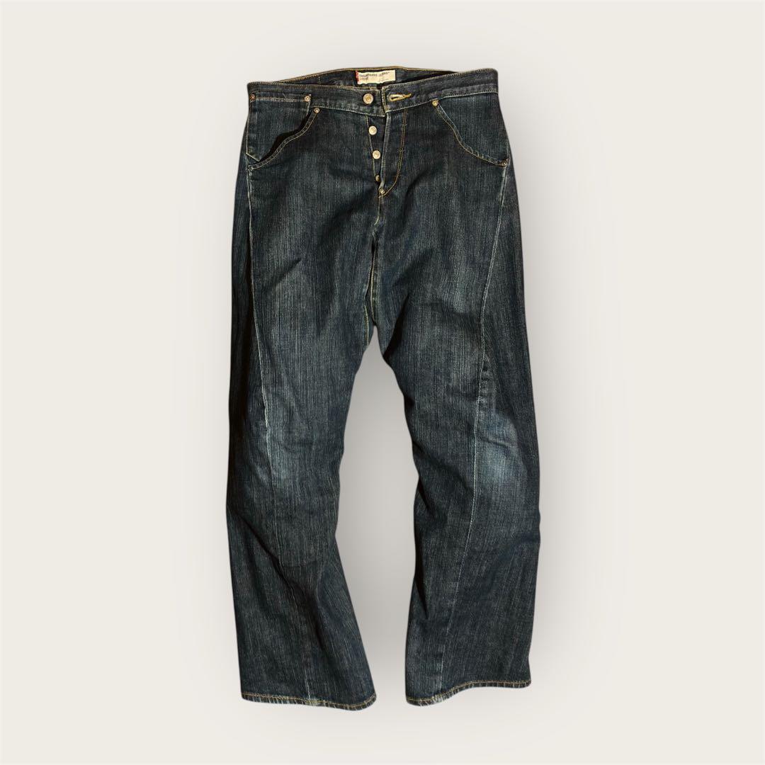 初期 Levi’s エンジニアード ルーズ 立体裁断 シンチバック　香港製