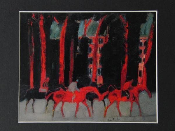 アンドレ・ブラジリエ、ローマの騎手、希少画集の一頁、 新品高級額装付