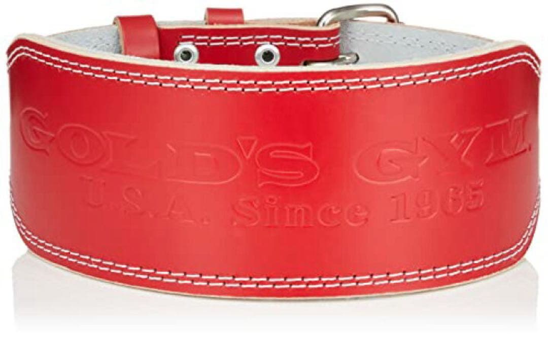 GOLD'S GYM 　EXトレーニングベルト　ゴールドジム　赤
