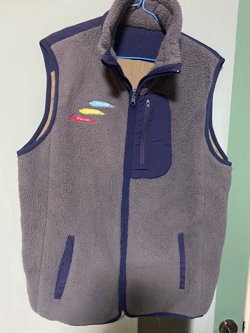 フィンチ　ビダ フリースベスト グレー