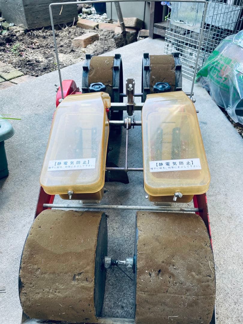 中古ごんべえ　2条種まき機