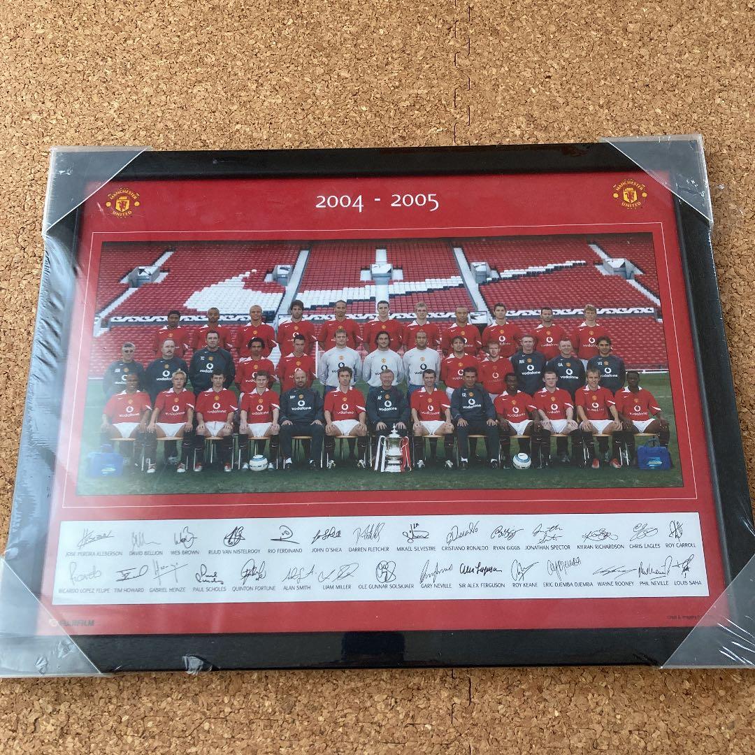 ☆マンチェスターユナイテッド　公式サイン入り額縁☆