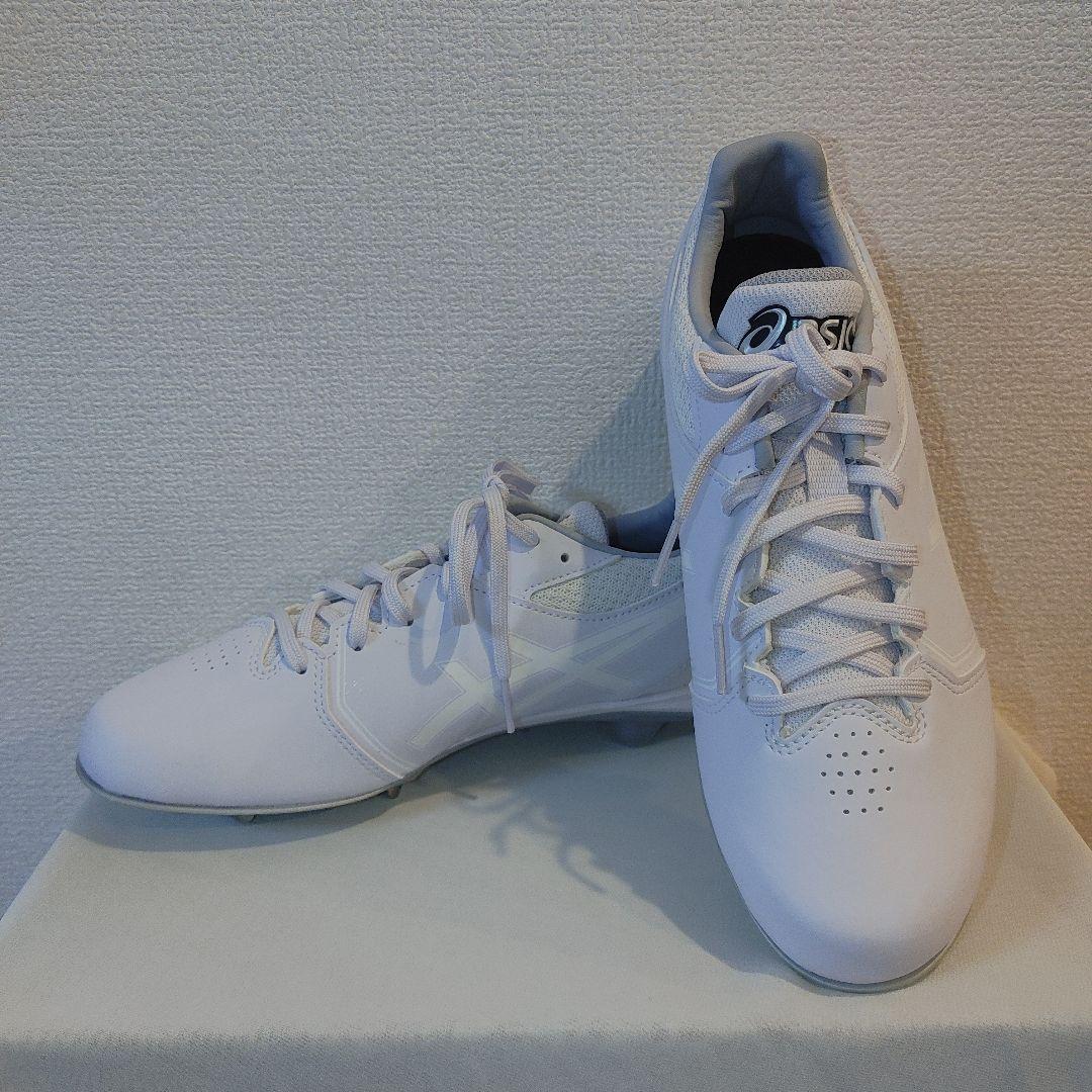 ASICS　野球　スパイク　25.0センチ ホワイト　高校野球対応