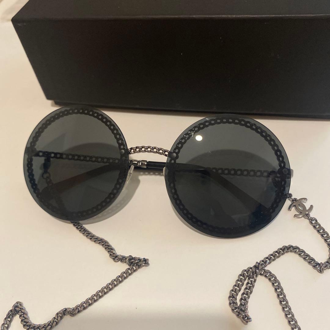 CHANEL チェーン　サングラス　4245