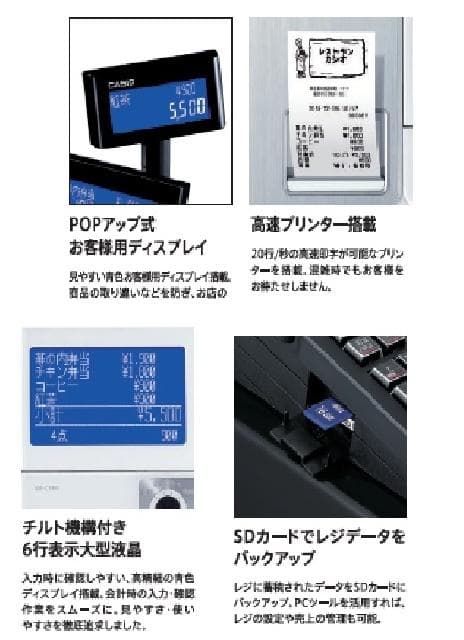 新品開封品611設定無料物販向カシオSR-S4000-EX20S-WEレジスター