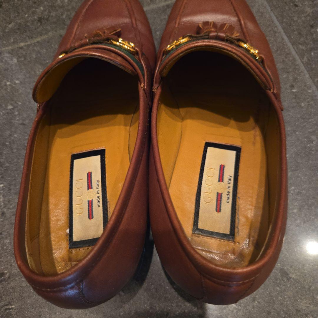GUCCI ブラウンレザー ローファー