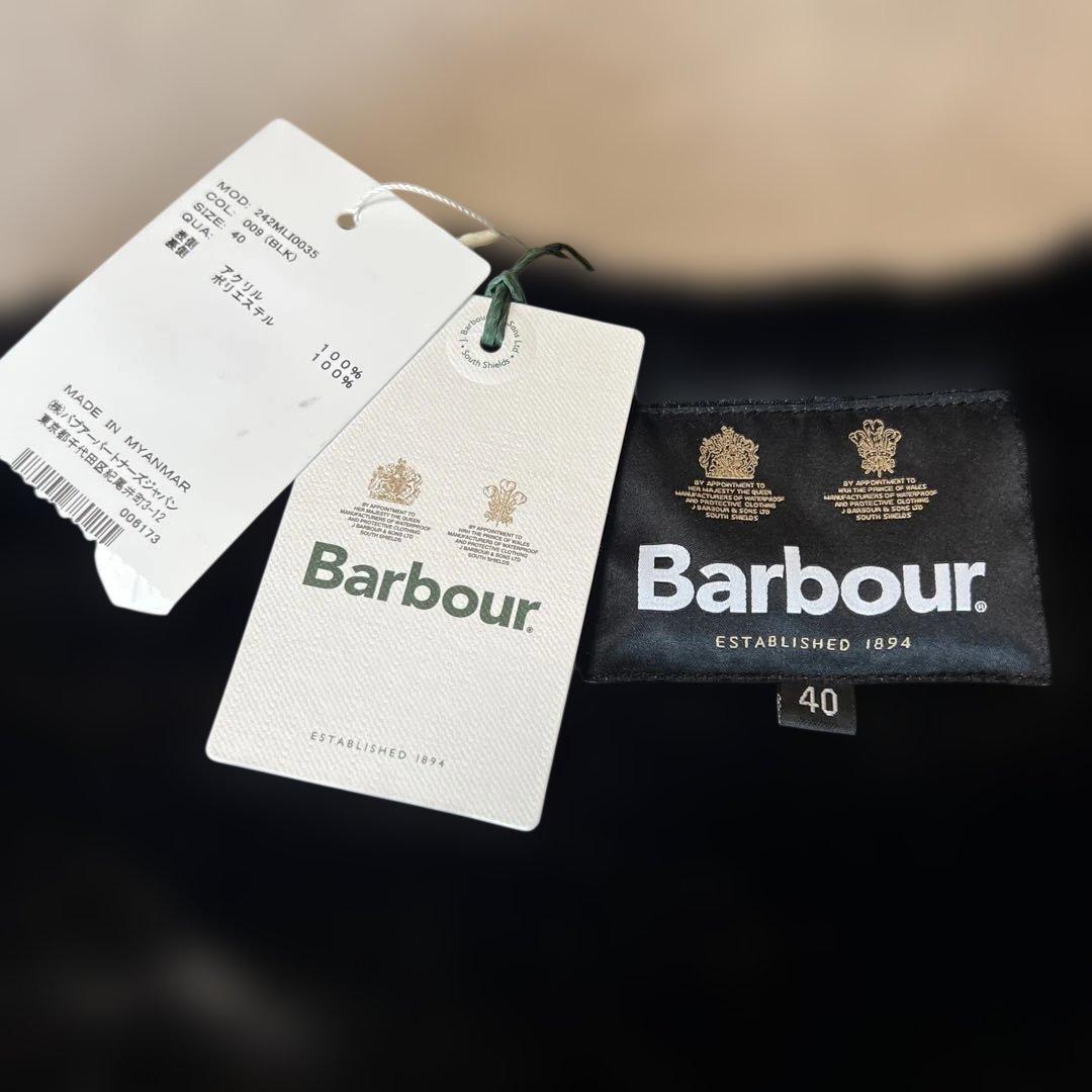 新品 Barbour 黒 ファーライナー インナーベスト サイズ40