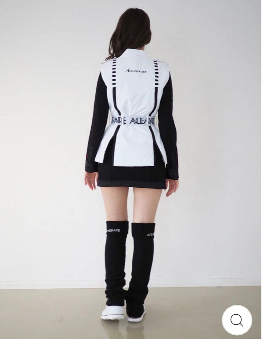 新品　ACEANDRARE レディース ベスト ホワイト　白　Sサイズ