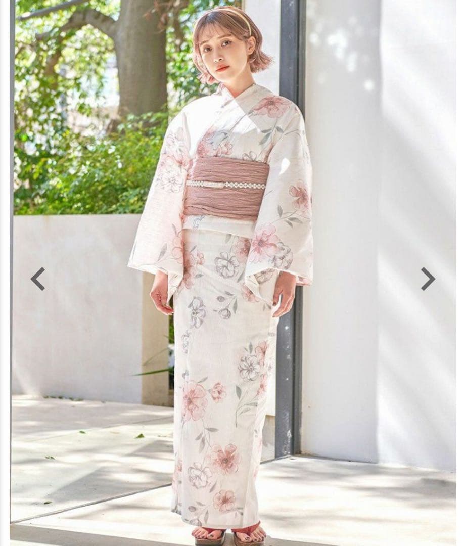 dita 浴衣 桜梅桃李 5点セット ピンク