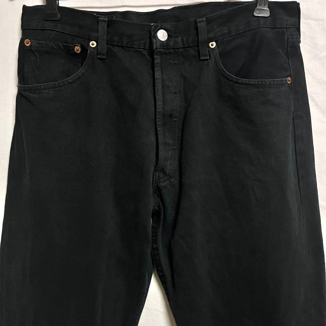 90's 英国製 Levi's ユーロリーバイス 501 後染め 黒 W34