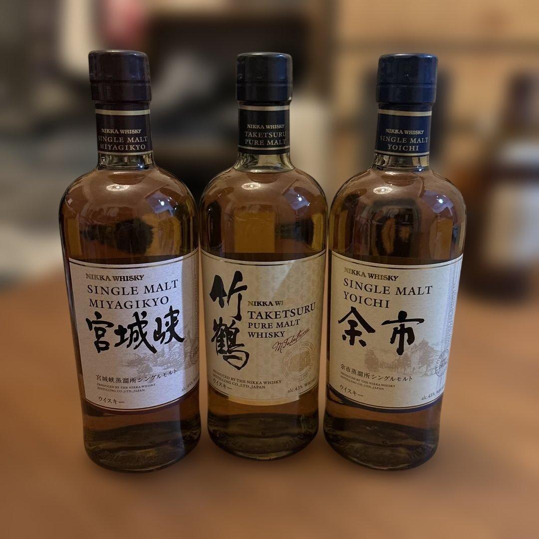 竹鶴　余市　宮城峡　700m 3本セット　定価より安い