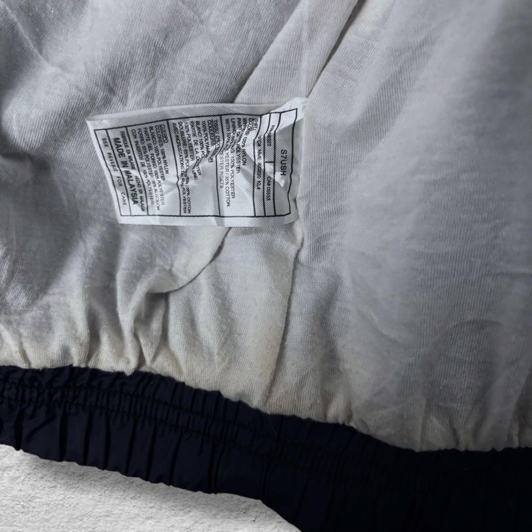 nikeナイキナイロンジャケット90sビッグロゴvintage古着ブラック刺繍L