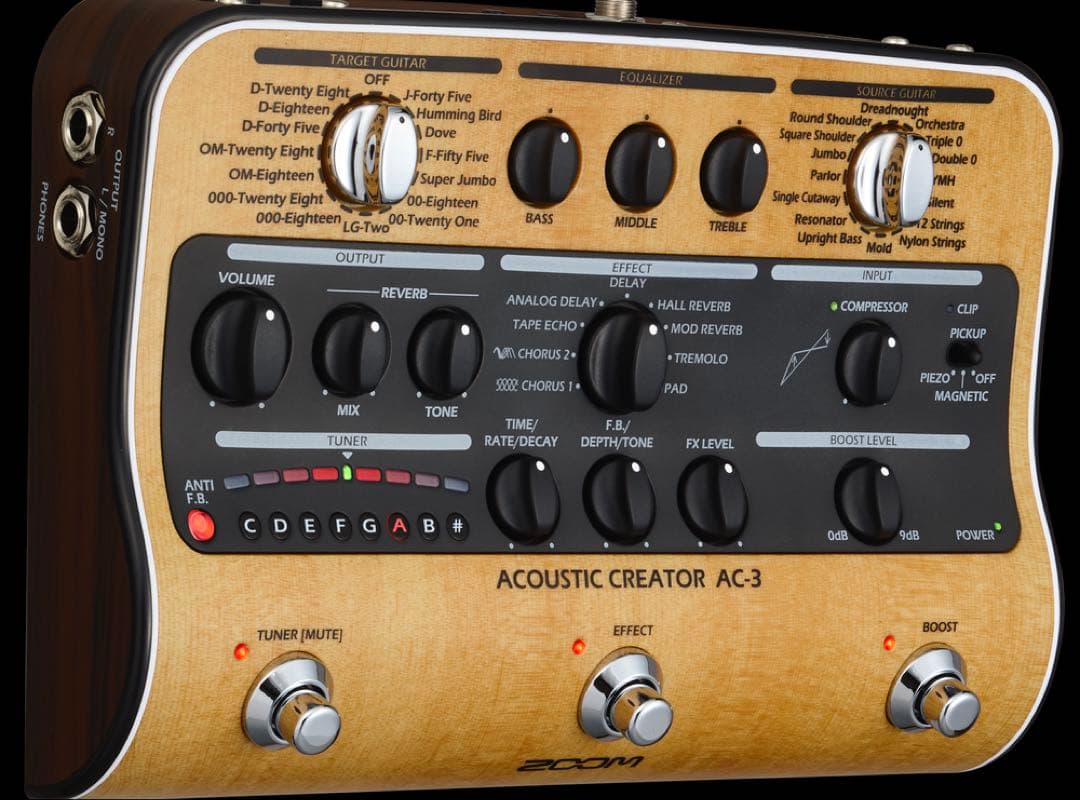 【新品同様送料無料】Zoom AC-3 アコースティックエフェクター