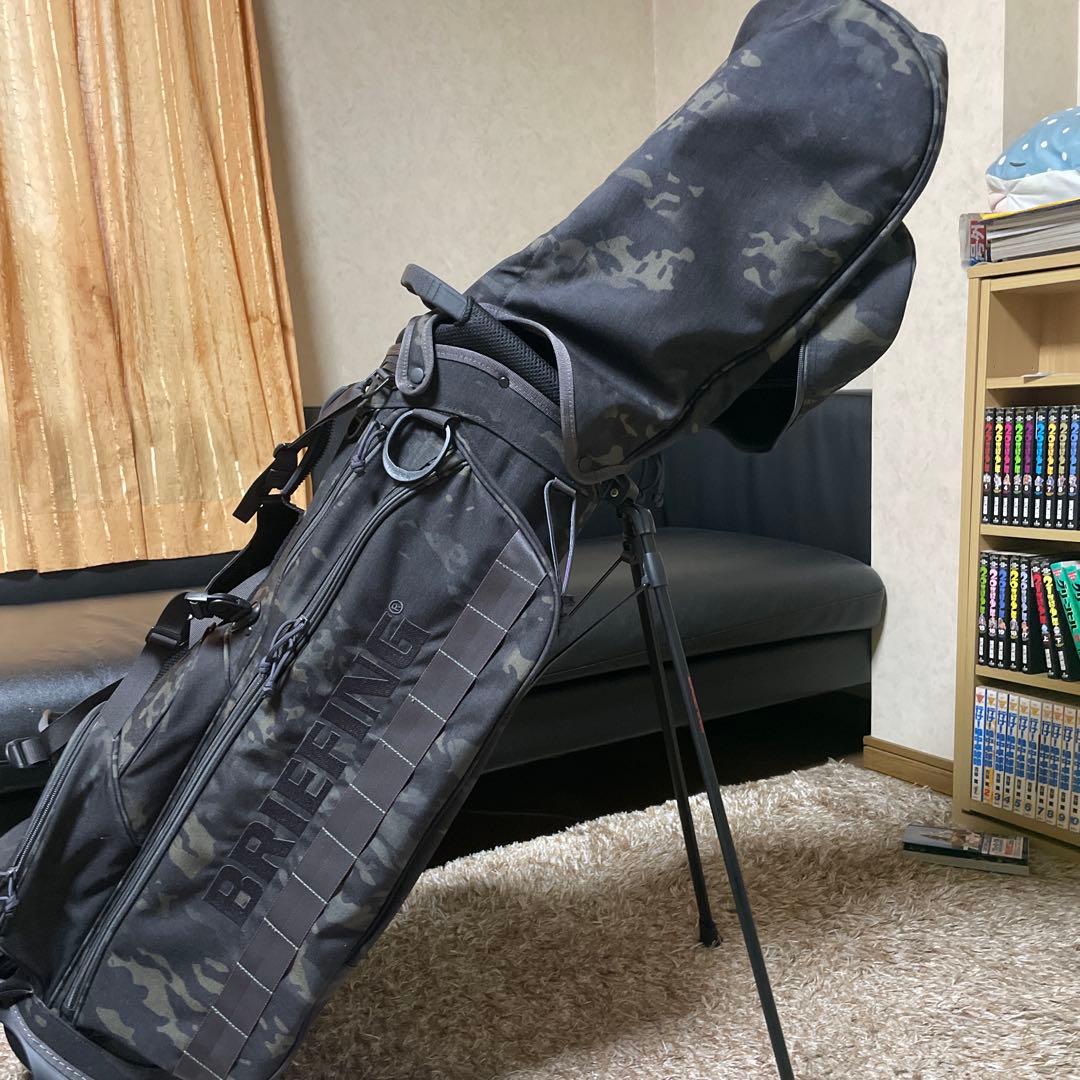 BRIEFING CR-４　キャディバッグ カモ　ヘッドカバー付き