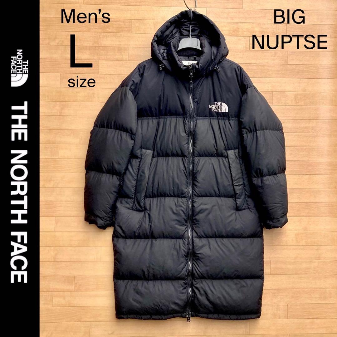 L ザ ノースフェイス ヌプシ ダウンコート 黒 ロングダウン ベンチコート