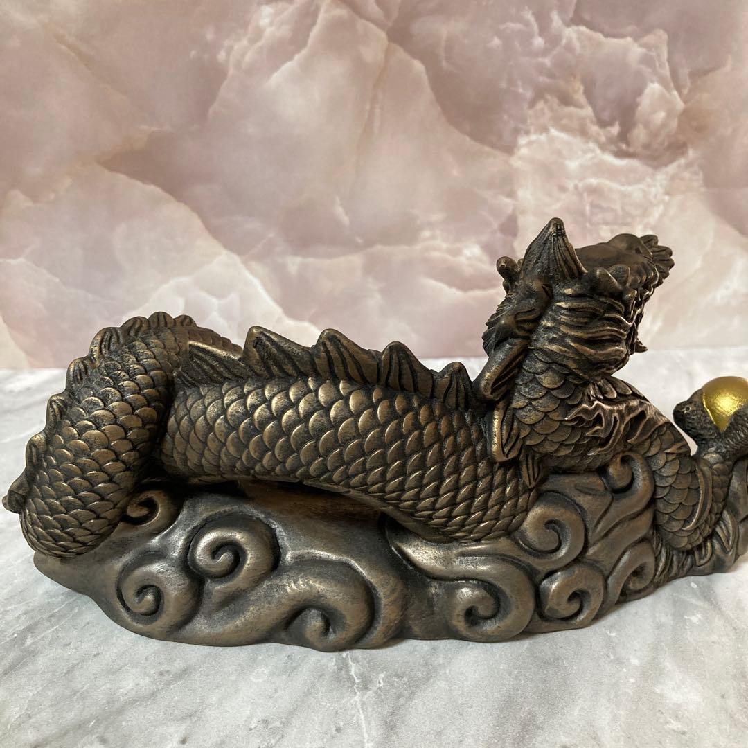 木像　金吾龍神社公認　荒波々幾龍神