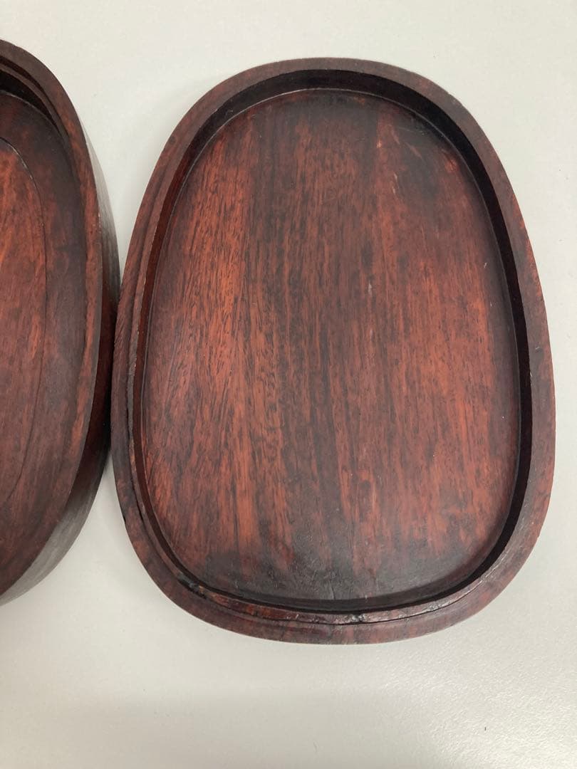 硯　骨董品　木製ケース付き