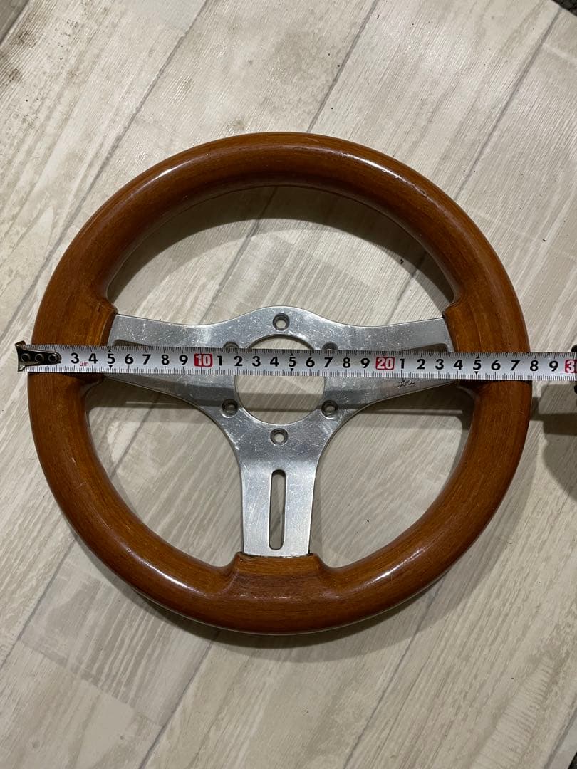 と*ら様 当時物？ウッドステアリング 28パイ