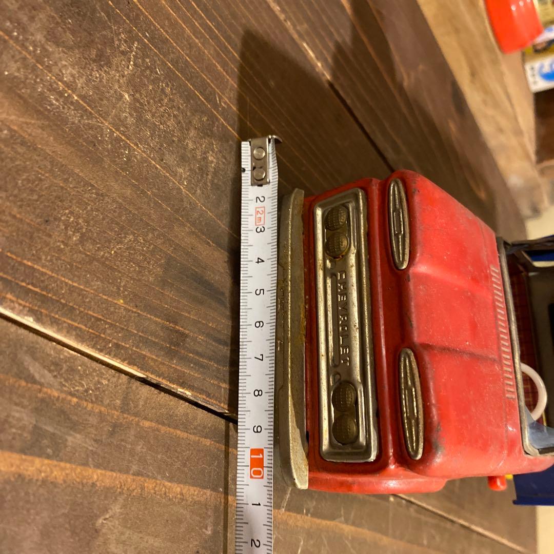 アサヒ玩具　シボレー　ヘビーダンプトラックのブリキおもちゃ