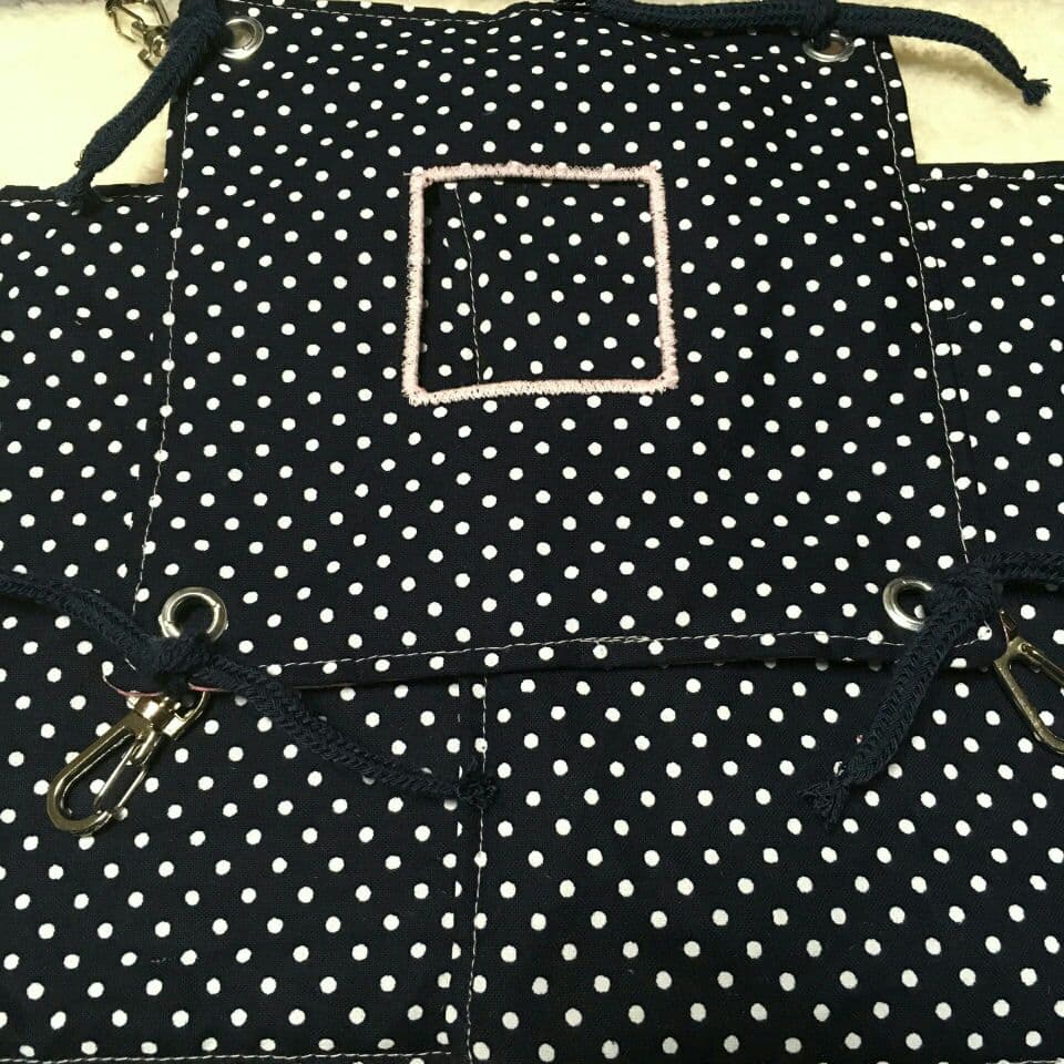 モモンガハウス(スイーツカップ柄)紺ドット  春(夏)秋仕様  1850円