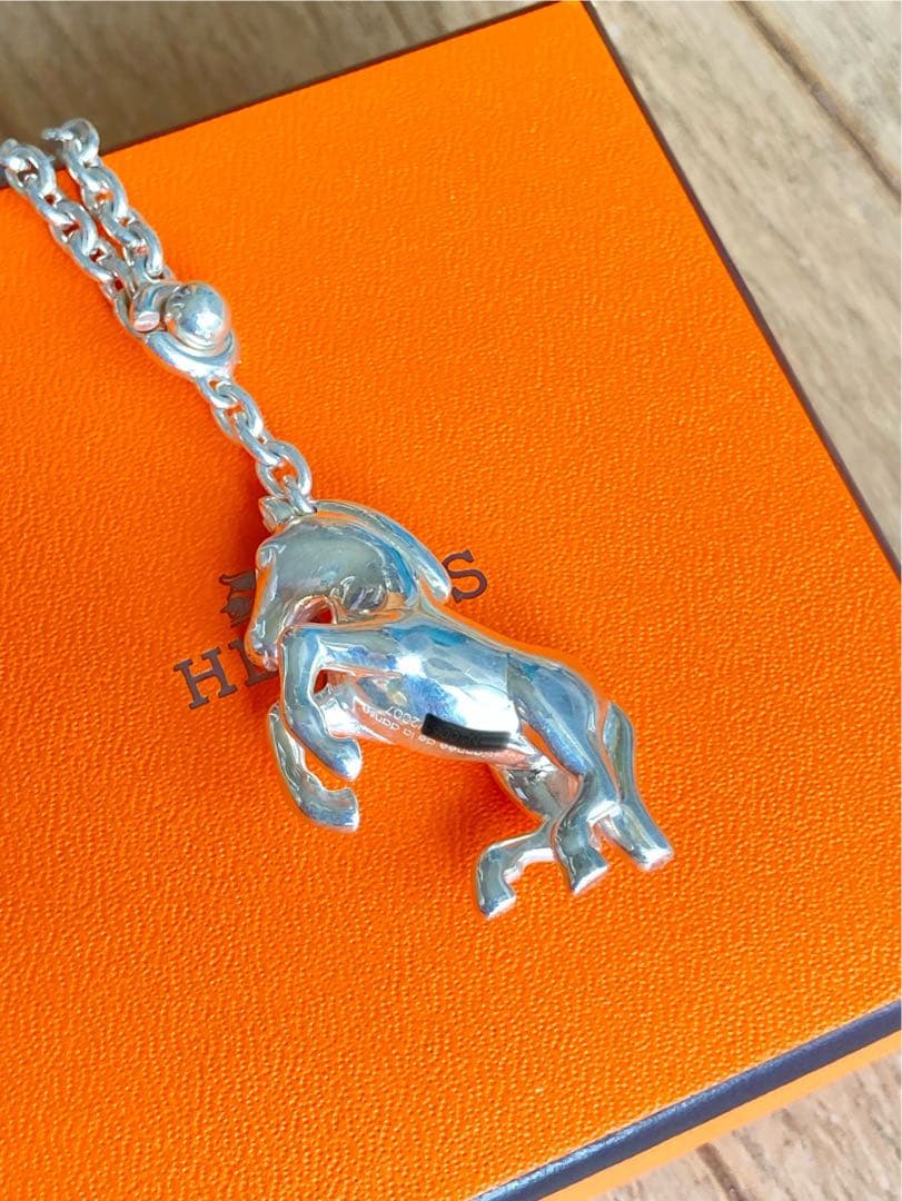 セール　美品！エルメス　シルバー925 キーホルダー