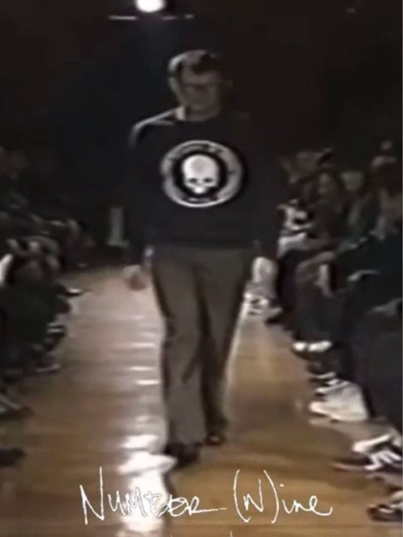 number nine 01ss TIME期 スカルスウェット 散弾銃