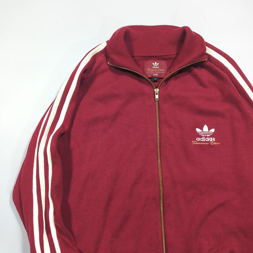 【希少カラー サイズ】アディダス ニットトラックジャケット トレフォイル 刺繍