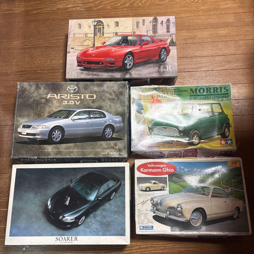 自動車 プラモデル 5台セット