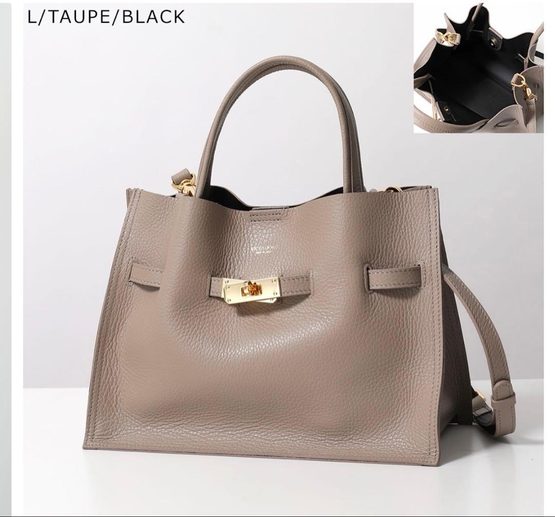 未使用　グレージュ　VIOLAd'ORO ヴィオラドーロ ショルダーバッグ