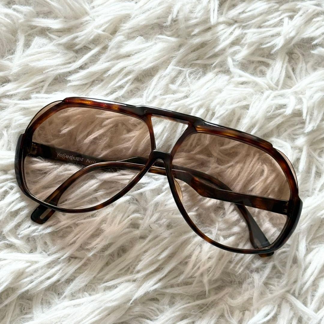 美品 イヴ サンローラン ティアドロップ型 サングラス YSL 31-901