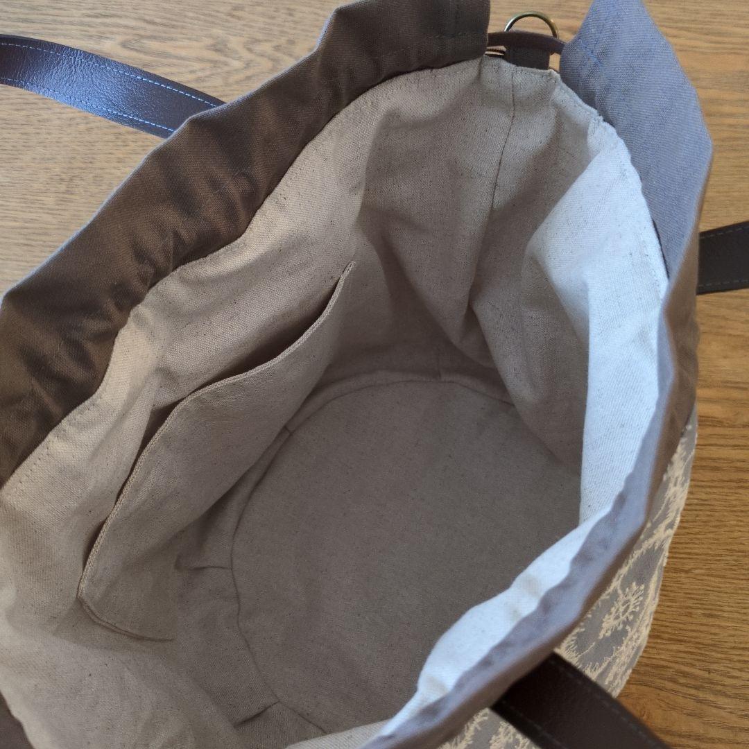 まる底巾着バッグ＊ミナペルホネン アネモネ