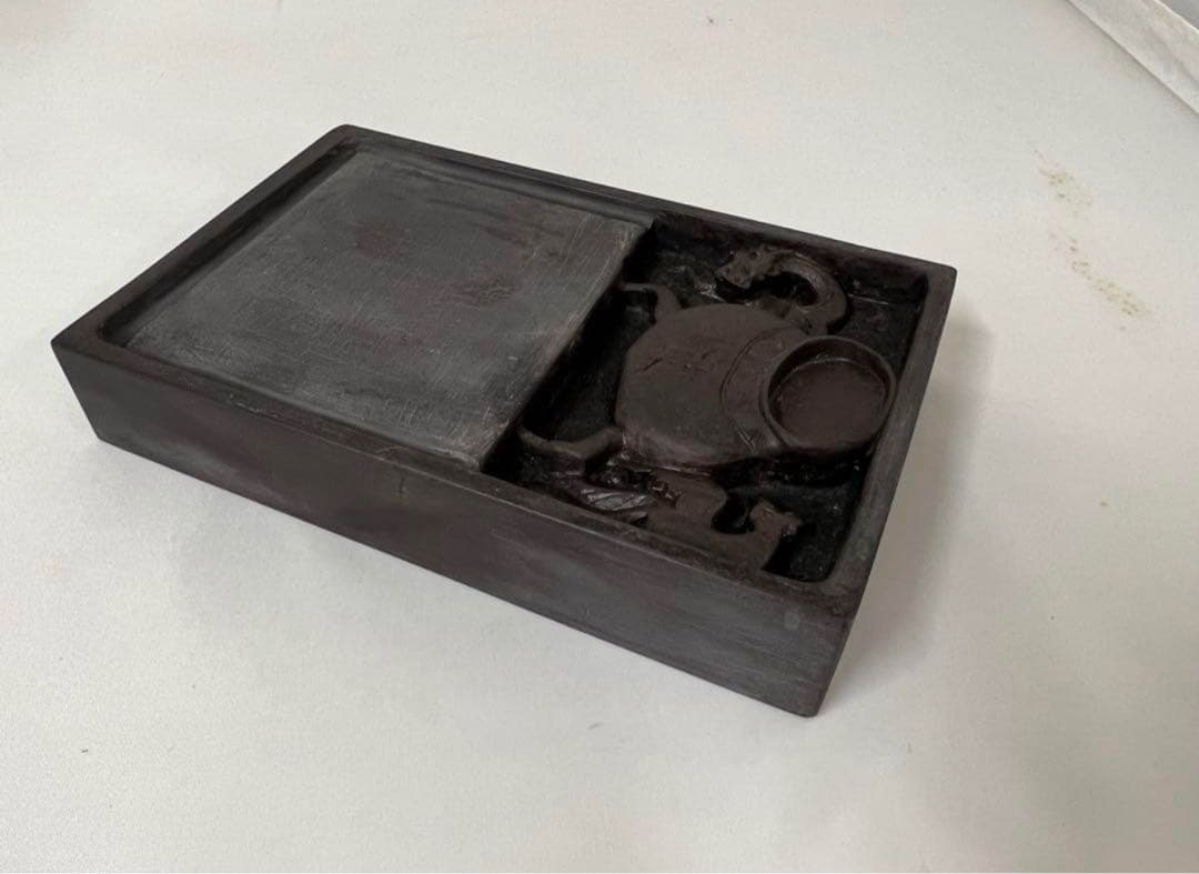 中国　四大名砚 清時代　文房具麻子坑 肇庆端溪硯 書