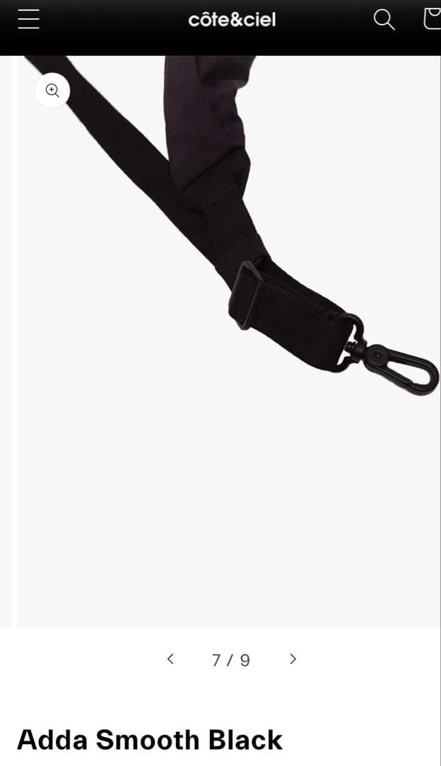 極美品　Cote & Ciel コートエシエル クロスボディバックADDA