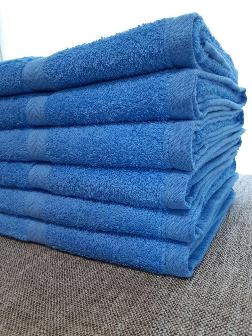 泉州タオル 800匁ブルーバスタオルセット８枚入 タオル新品 まとめ売り