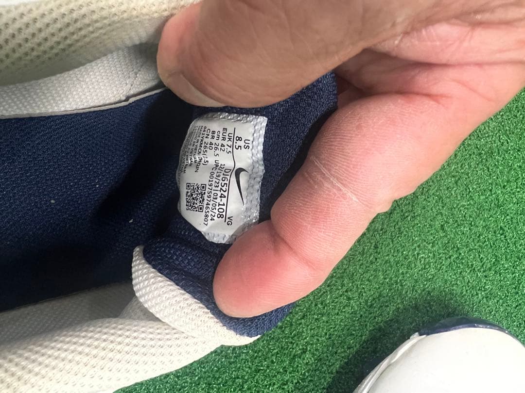 Nike スパイクシューズ ホワイト/ネイビー