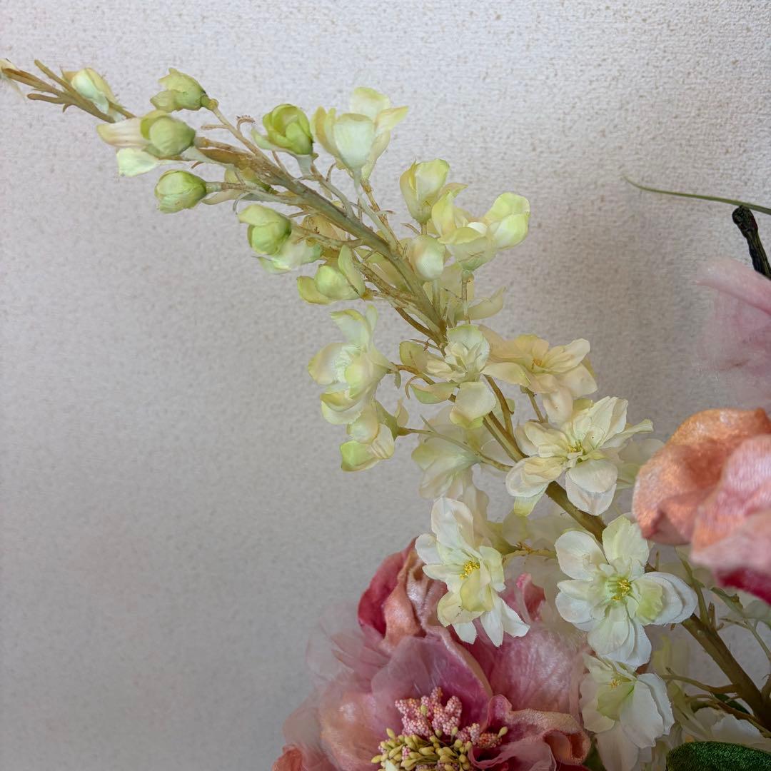 送料無料 造花アレンジメント 大型 アートフラワー スタンド エミリオ ロバ