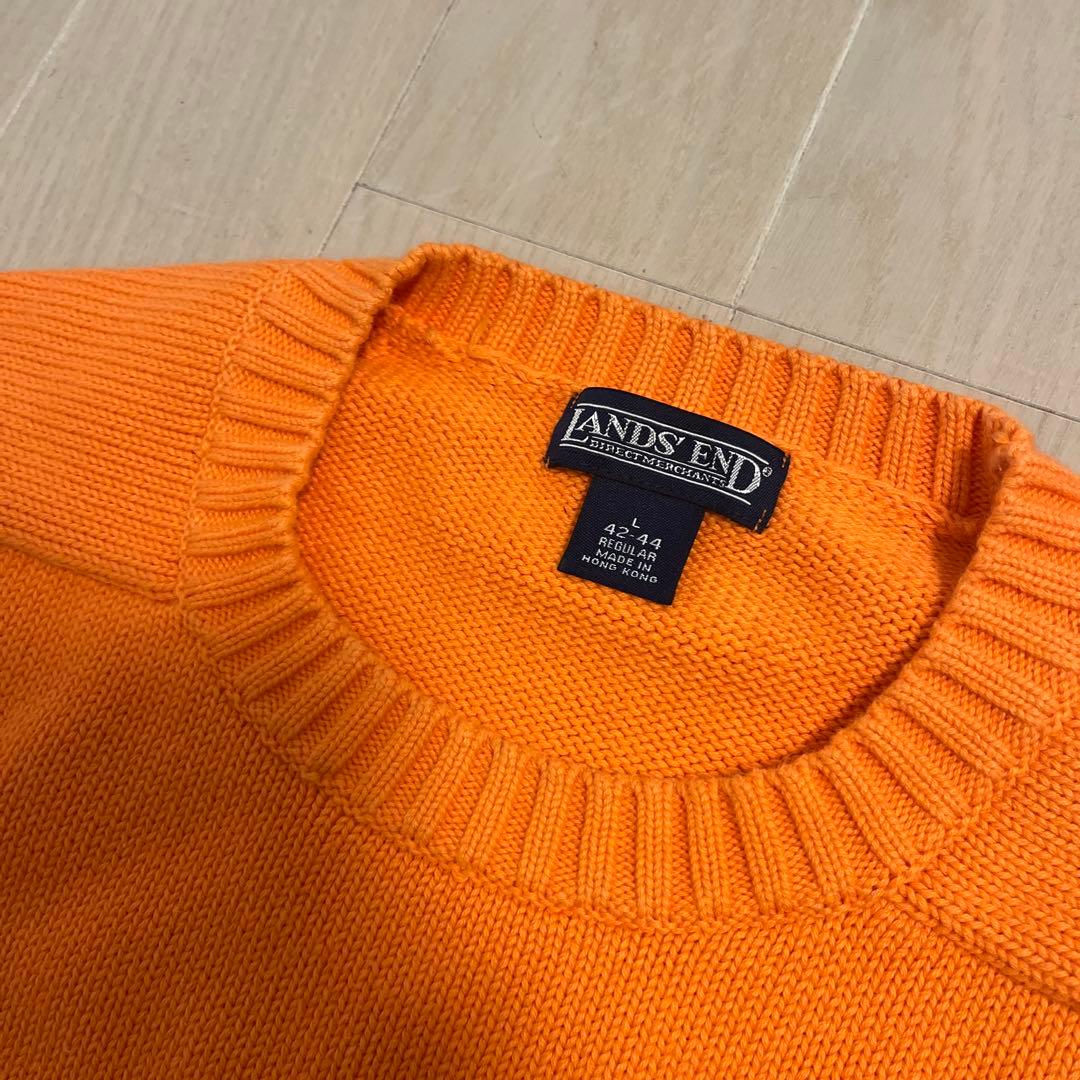 90s LANDS’ END コットンニット